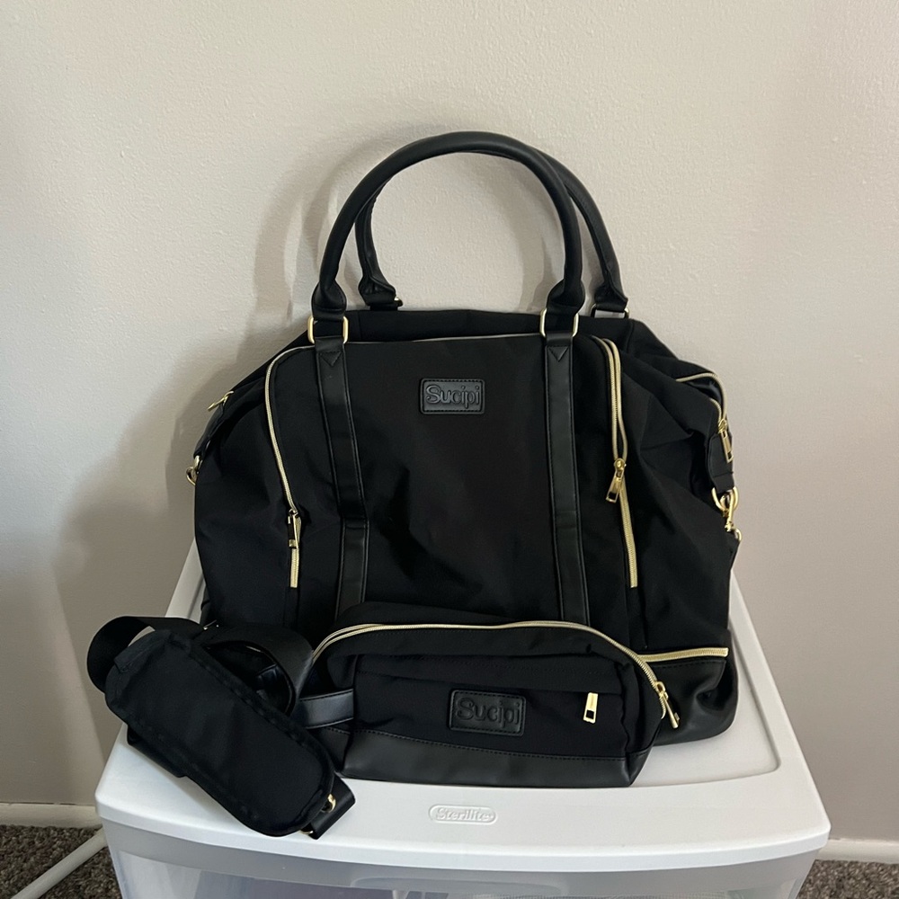 Black and Gold Sucipi Bag Set